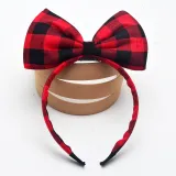 Pure Color Bowknot Headpiece Toothed Antiskid Hair Band Hair Clasp