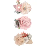 Pearl Simulation Flowers Princess Headpiece Hair Clip