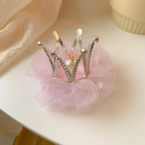 Pearl Crown Hairpin Tiara Performance Birthday Dinner Show Accessories Tiara