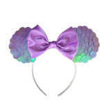 Scale Bow Ribbon Headpiece Toothed Antiskid Hair Band Hair Clasp