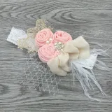 Rose Gauze HairBand Headpiece Toothed Antiskid Hair Band Hair Clasp