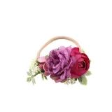 Baby Pearl Flower Headgear HairBand Headpiece Toothed Antiskid Hair Band Hair Clasp