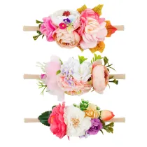 Lace Flowers Pearl Hair Band Princess Headpiece Hair Clip
