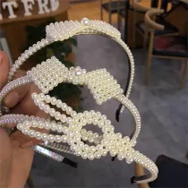 Pearl Headpiece Toothed Antiskid Hair Band Hair Clasp