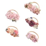 Baby Net Yarn Flower Headgear HairBand Headpiece Toothed Antiskid Hair Band Hair Clasp