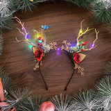 Merry Christmas Antlers Headpiece LED Light Up Headdress