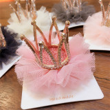 Crown Gauze Princess Headpiece Hair Clip