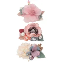 Pearl Simulation Flowers Princess Headpiece Hair Clip