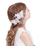 Cloth Butterfly Hairpin Tiara Performance Birthday Dinner Show Accessories Tiara