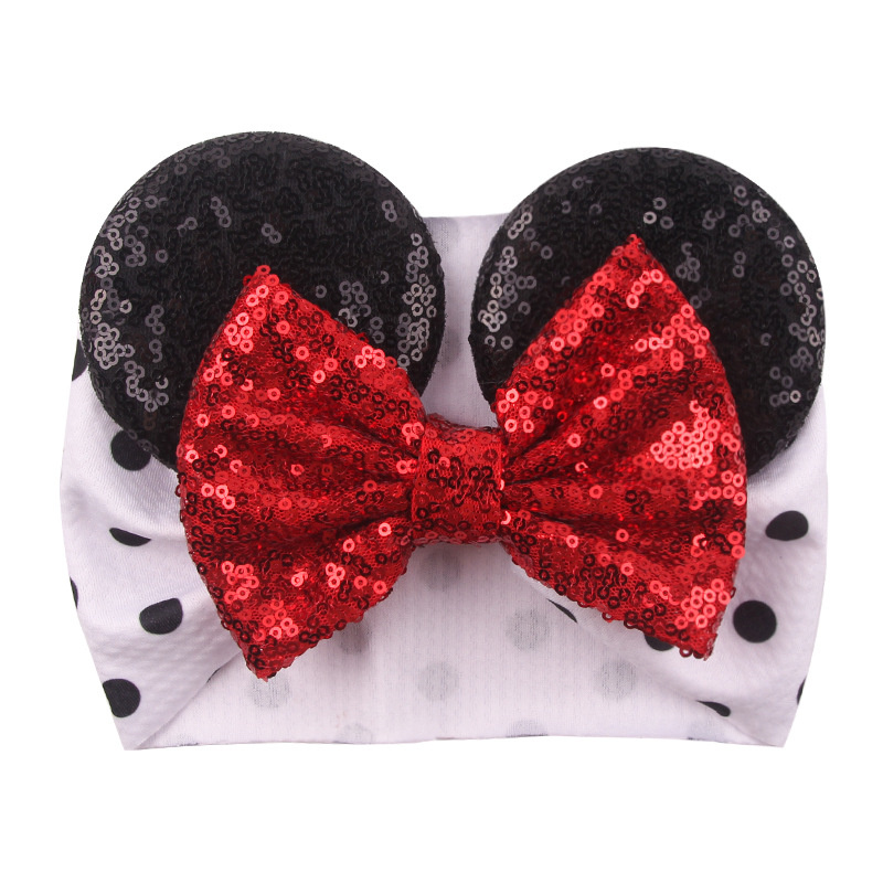 Sequins Hair Band Bowknot Headpiece Toothed Antiskid Hair Band Hair Clasp