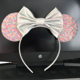 Candy Sequin Bowknot Headpiece Toothed Antiskid Hair Band Hair Clasp