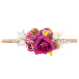 Baby Roses Flower Headgear HairBand Headpiece Toothed Antiskid Hair Band Hair Clasp