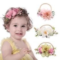 Baby Flower Headgear HairBand Headpiece Toothed Antiskid Hair Band Hair Clasp