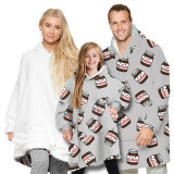 Bottle Parent-Child Wearable Oversized Sherpa Blanket Hoodie Sweatshirt Super Soft Warm Plush Hooded Blanket
