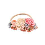 Baby Net Yarn Flower Headgear HairBand Headpiece Toothed Antiskid Hair Band Hair Clasp