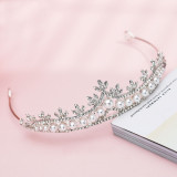 Pearl Diamond Crown Tiara Birthday Dinner Show Accessories Tiara