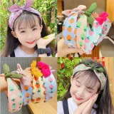 Girl Hair Accessories Bowknot Fabric Braided Headband