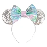 Candy Sequin Bowknot Headpiece Toothed Antiskid Hair Band Hair Clasp