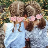 Pearl Flowers Rubber Band Princess Headpiece Hair Clip