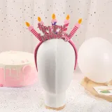 Birthday Candle Headpiece Toothed Antiskid Hair Band Hair Clasp