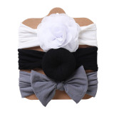 Scarf 3 Pieces Headpiece Toothed Antiskid Hair Band Hair Clasp