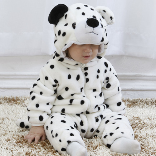 Baby White Snow Leopard Onesie Kigurumi Pajamas Animal Halloween Cosplay Costumes