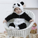 Baby Black Panda Onesie Kigurumi Pajamas Kids Animal Costumes for Unisex Baby