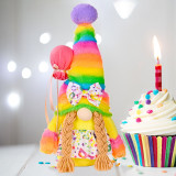 Birthday Party Rainbow Faceless Gnome Doll For Birthday Decoration