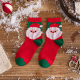 Adults Christmas Socks Snowflake Christmas Tree Penguin Santa Claus Winter Warm Compression Socks Christmas Gifts