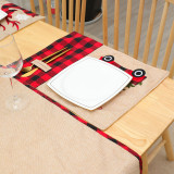 Christmas Placemats Merry Christmas Linen Red Truck Table Mats for Xmas Holiday