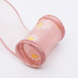 Daisy Fishtail Yarn Ribbon DIY Bowknot Material Bouquet Fresh Flower Wave Yarn Packaging Ribbon