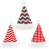 Christmas Knitted Wool Plush Stripe Hat for Christmas Decoration
