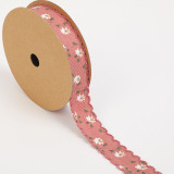 Printed Daisy Ribbon DIY Bowknot Material Packaging Ribbon