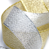 22 Meter Glitter Metallic Gold Silver Ribbon Wedding Birthday Dress Cake Gift Packaging Handmade Ribbon