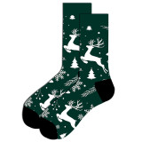 Adults Christmas Socks Snowflake Christmas Tree Snowman Winter Warm Compression Socks Christmas Gifts