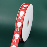 Christmas Ribbon Gift Cake Packaging Printing Santa Claus Jacquard Ribbon