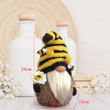 Christmas Bee Festival Knitted Faceless Doll For Christmas Ornaments
