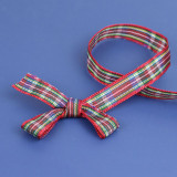 British Wind Plaid Webbing DIY Bow Cake Gift Packaging Christmas Ribbon