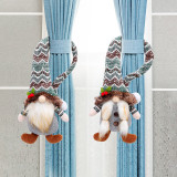 Christmas Forest Old Man Curtain Buckle Faceless Doll Window Curtain Door Hanging Decoration