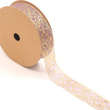 Gilded Ribbon Gold Jacquard Gift Box Packaging Flower Bouquet Ribbon
