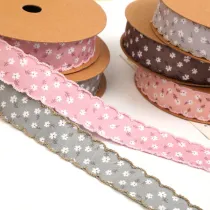 Floral Printed DIY Bowknot Material Packaging Ribbon
