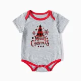 Christmas Matching Family Pajamas Merry Christmas Tree Short Family Set