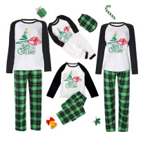 Christmas Matching Family Pajamas Green Christmas Tree Plaid Pajamas Set