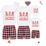 Christmas Matching Family Pajamas I Will Be Gnome For Christmas Short Pajamas Set