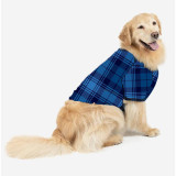 Christmas Matching Family Pajamas Blue Plaids Personalized Custom Design Christmas Pajamas Set With Dog Cloth