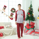 Christmas Matching Family Pajamas Merry Christmas Hat Long Sleeves Pajamas Set