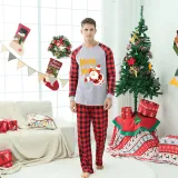 Christmas Matching Family Pajamas Santa Claus Christmas Plaid Christmas Sleepwear Sets
