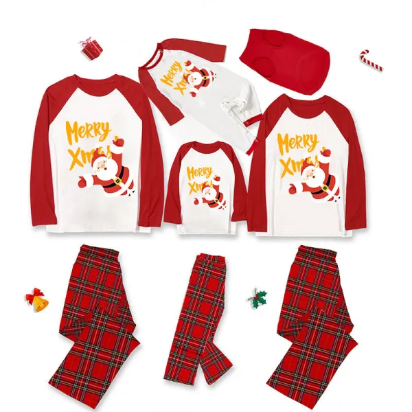 Christmas Matching Family Pajamas Santa Claus Christmas Sleepwear Sets