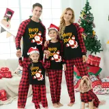 Christmas Matching Family Pajamas Santa Claus Christmas Plaid Christmas Sleepwear Sets