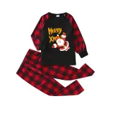 Christmas Matching Family Pajamas Santa Claus Christmas Plaid Christmas Sleepwear Sets